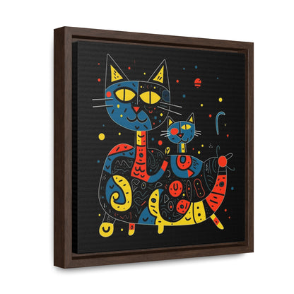 Cat 128, Gallery Canvas Wraps, Square Frame