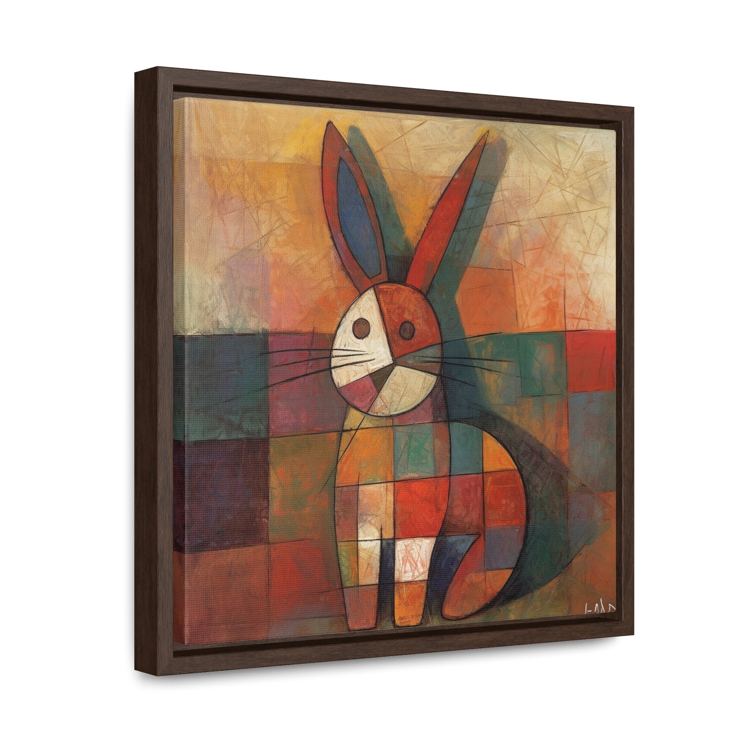 Rabbit 25, Gallery Canvas Wraps, Square Frame