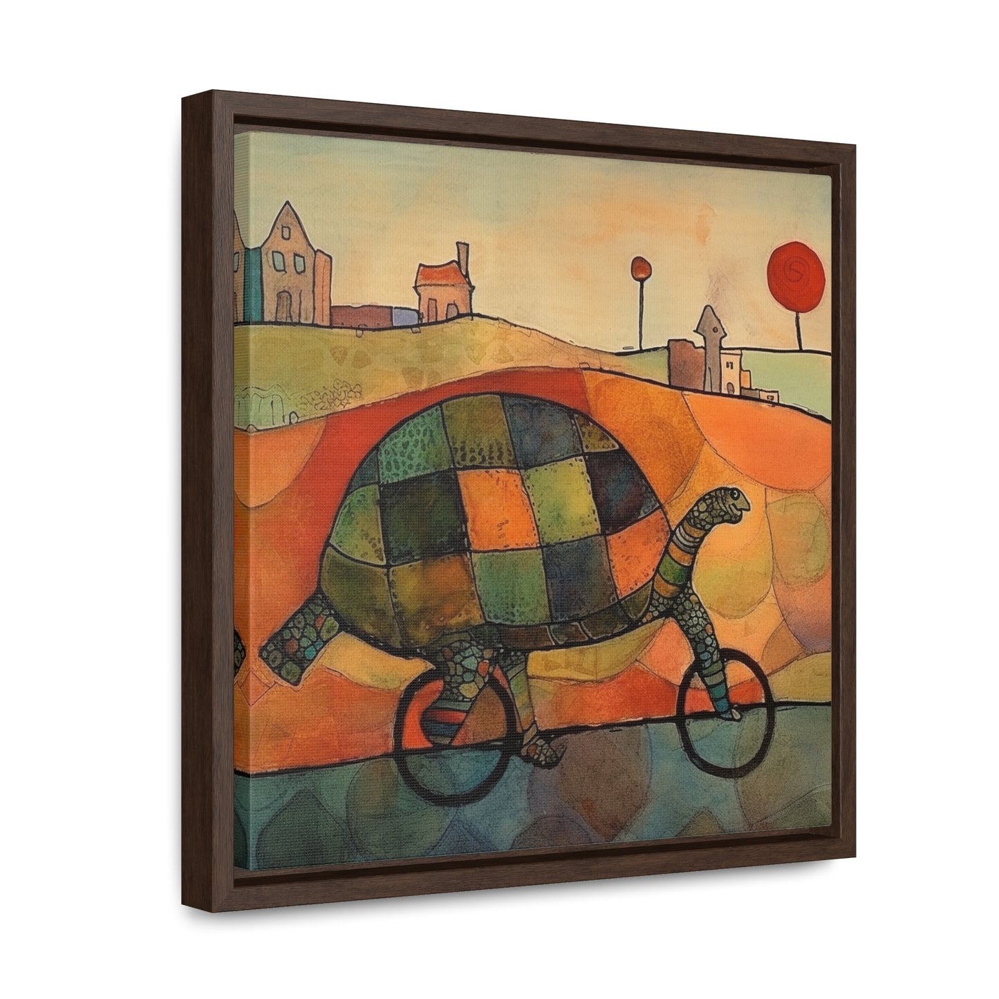 Turtle 5, Gallery Canvas Wraps, Square Frame