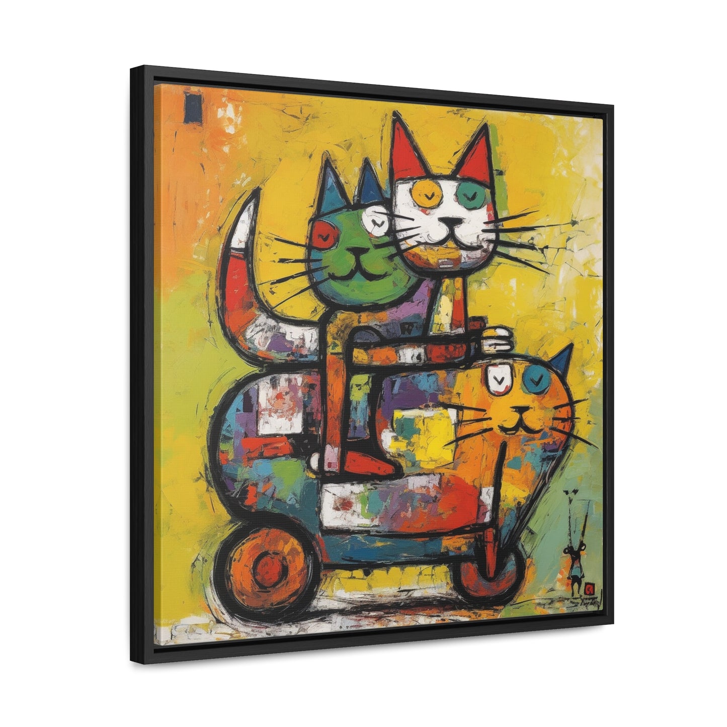 Cat 140, Gallery Canvas Wraps, Square Frame