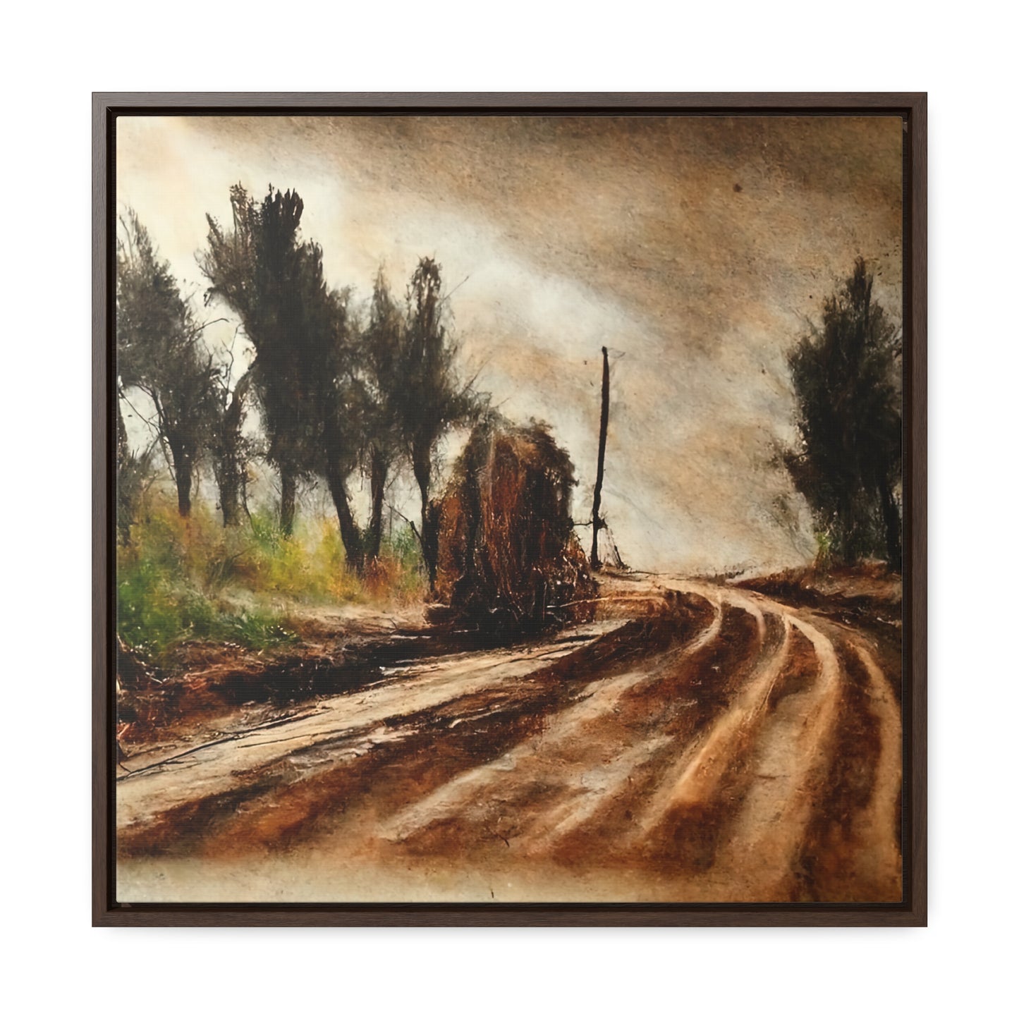 To the Rainy Land 7, Valentinii, Gallery Canvas Wraps, Square Frame