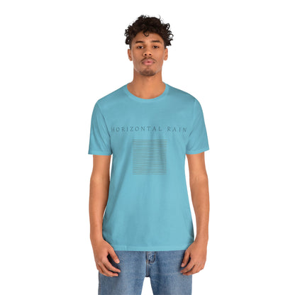 Horizontal Rain, Unisex Jersey Short Sleeve Tee