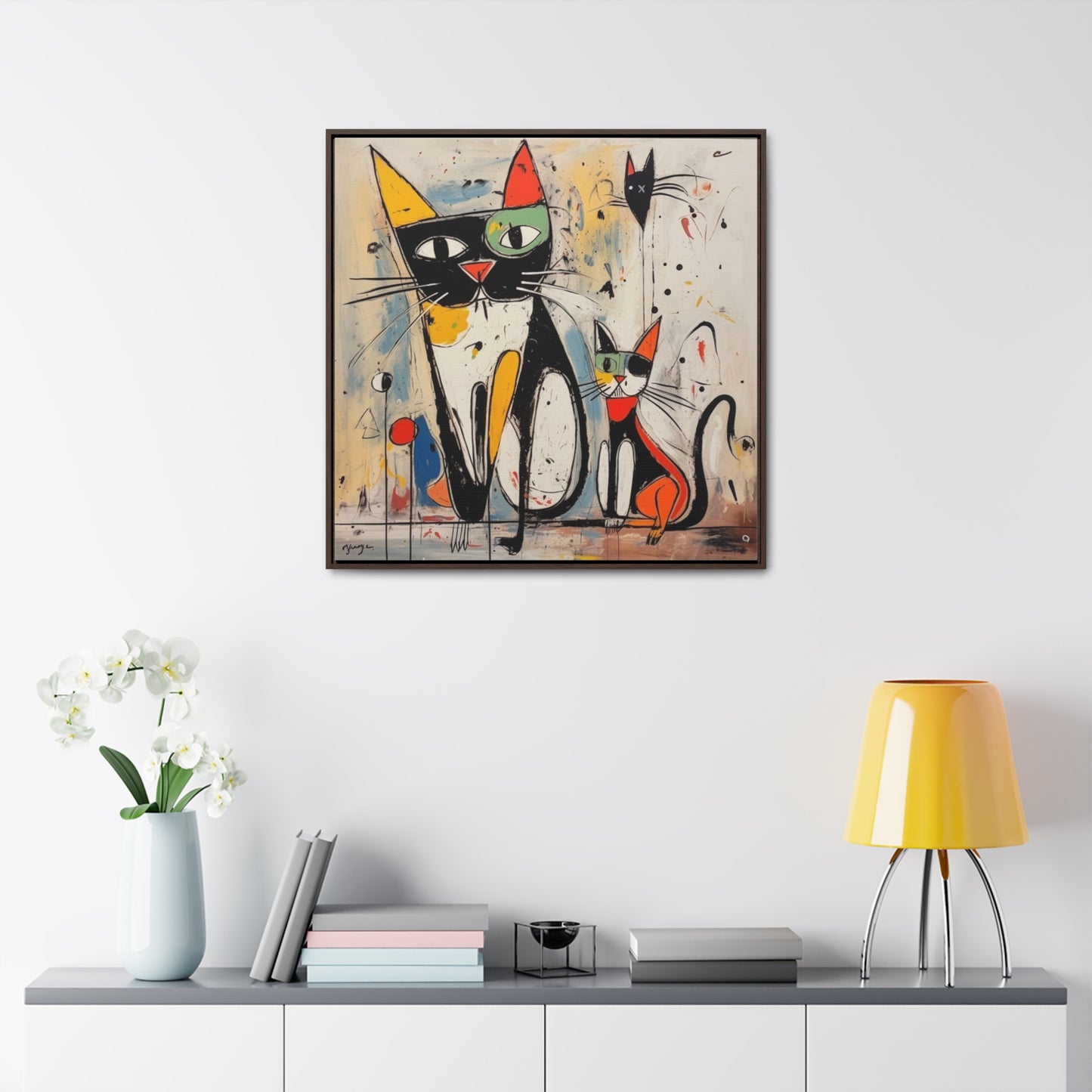 Cat 41, Gallery Canvas Wraps, Square Frame