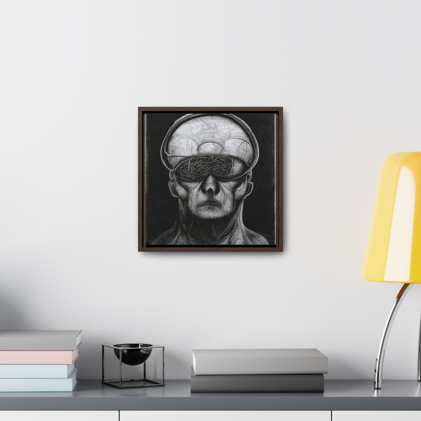 Brain 30, Valentinii, Gallery Canvas Wraps, Square Frame