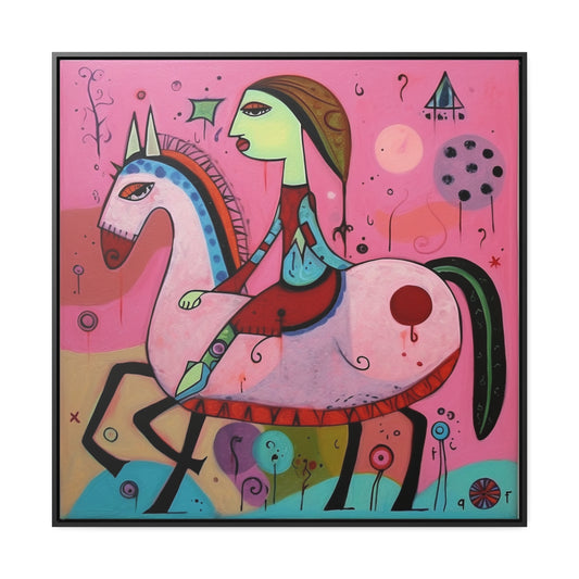 The Dreams of the Child 9, Gallery Canvas Wraps, Square Frame