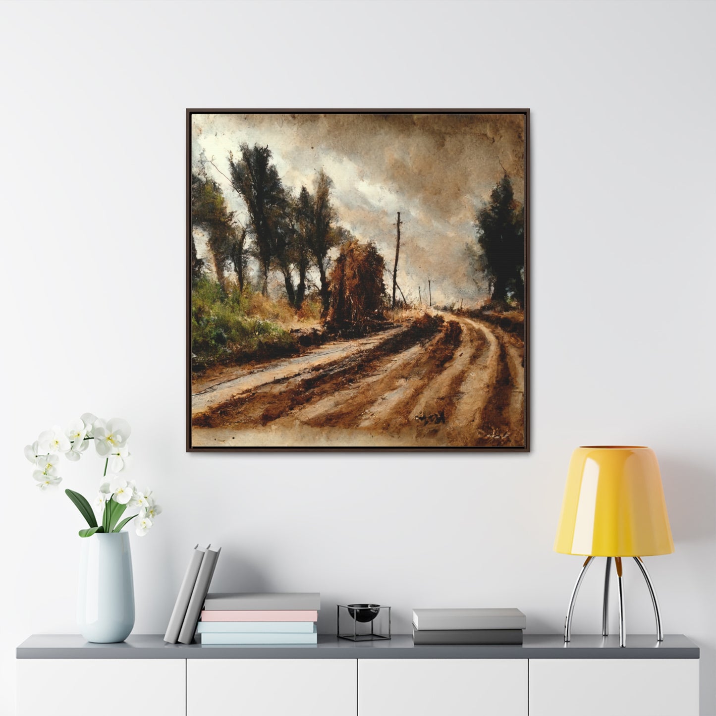 To the Rainy Land 10, Valentinii, Gallery Canvas Wraps, Square Frame