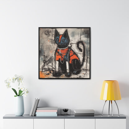 Cat 27, Gallery Canvas Wraps, Square Frame