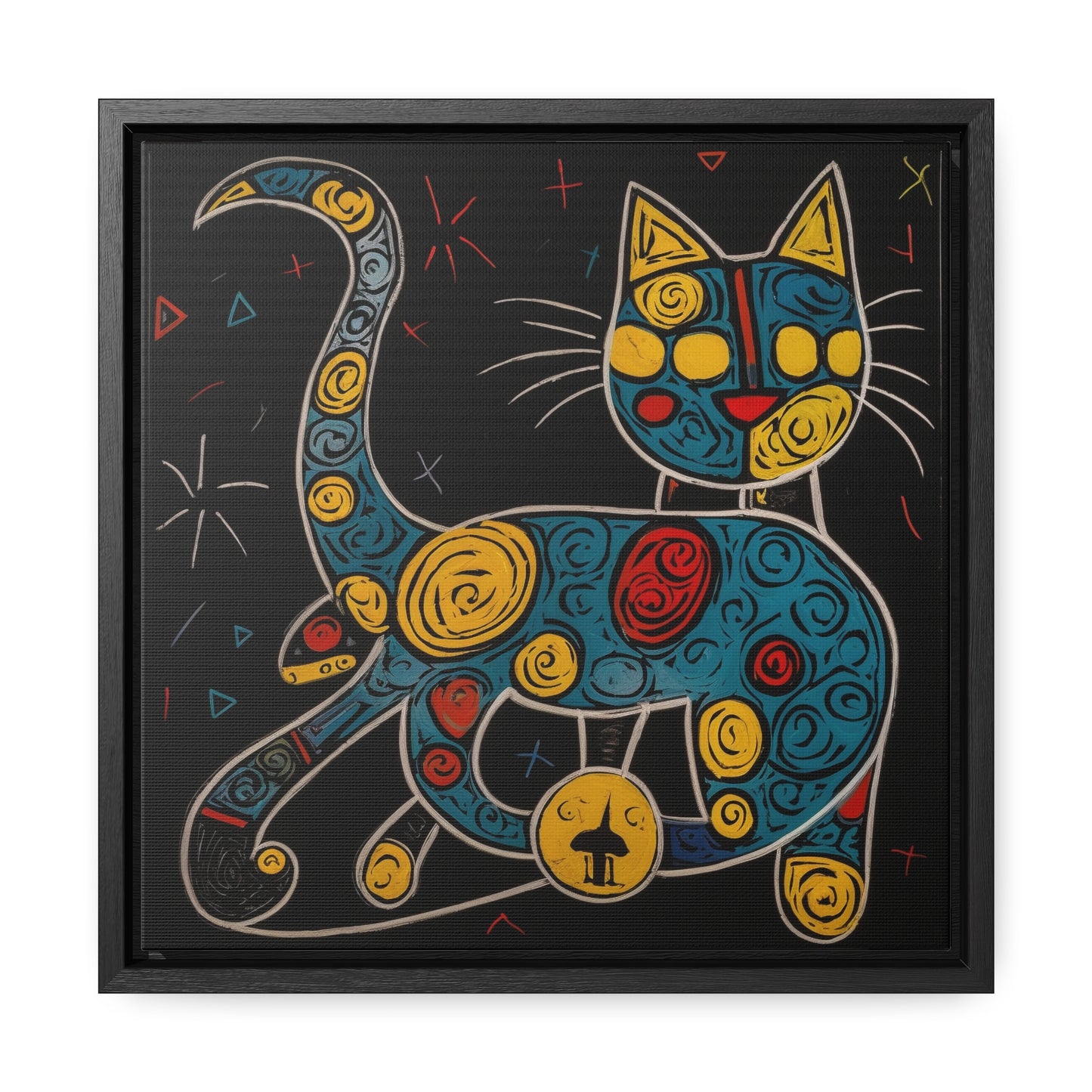 Cat 137, Gallery Canvas Wraps, Square Frame