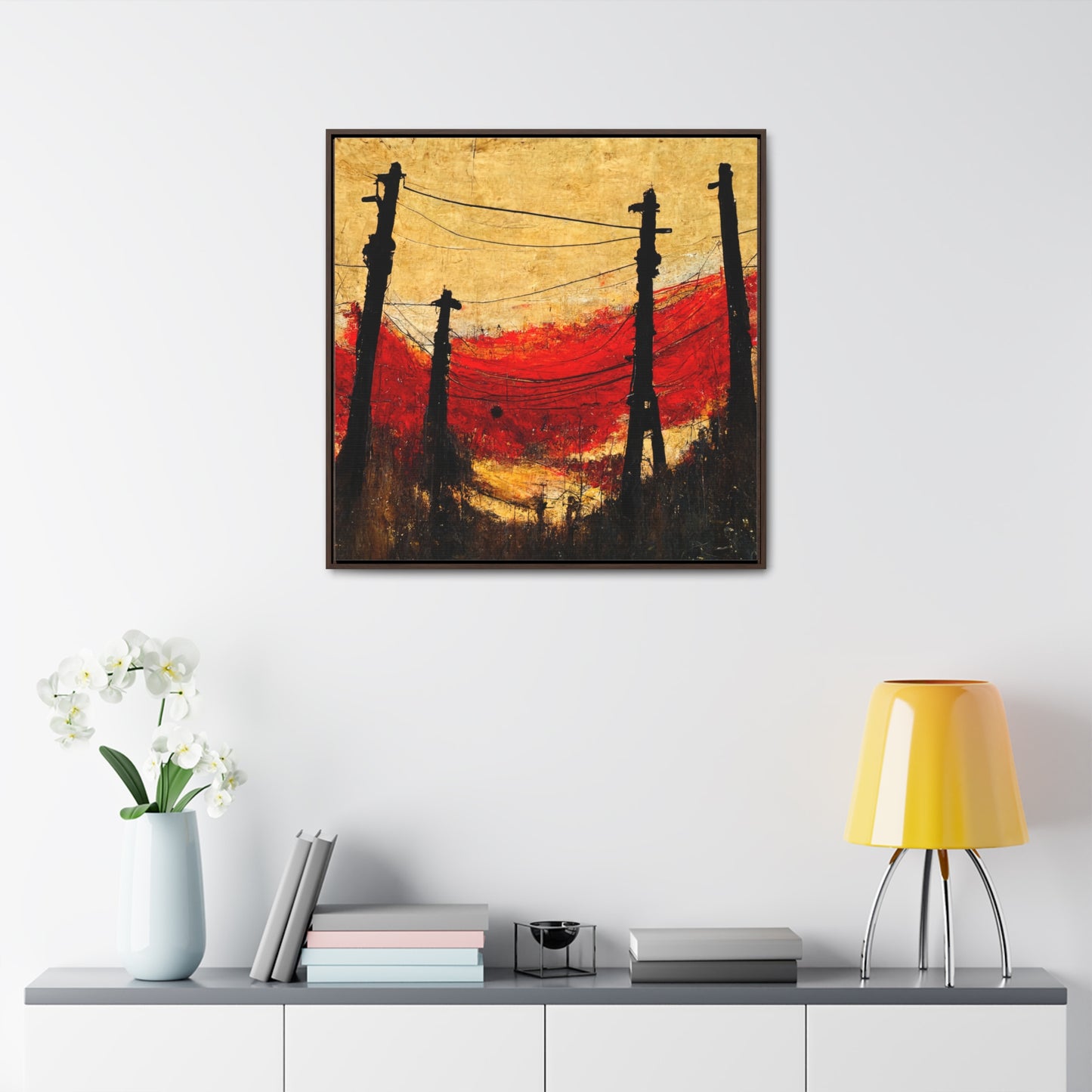 Land of the Sun 22, Valentinii, Gallery Canvas Wraps, Square Frame