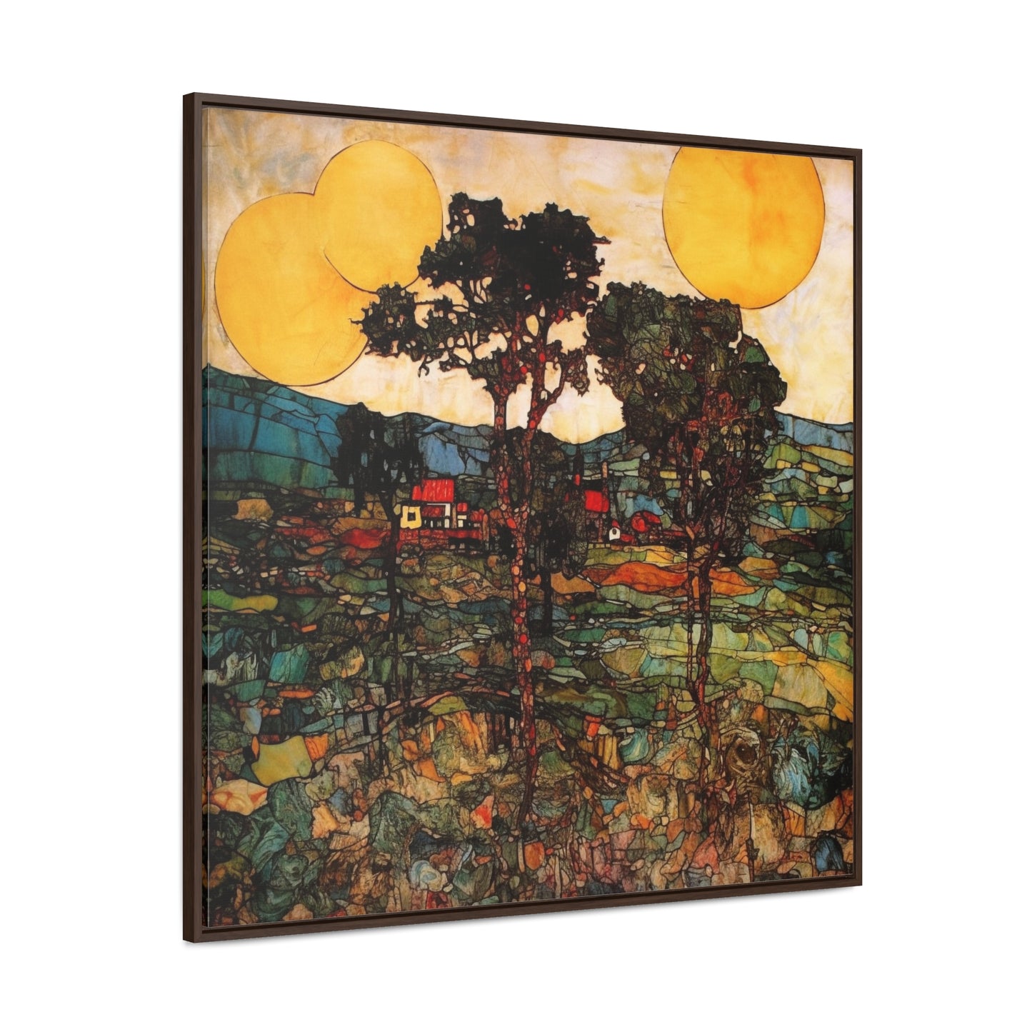 Land of the Sun 42, Valentinii, Gallery Canvas Wraps, Square Frame