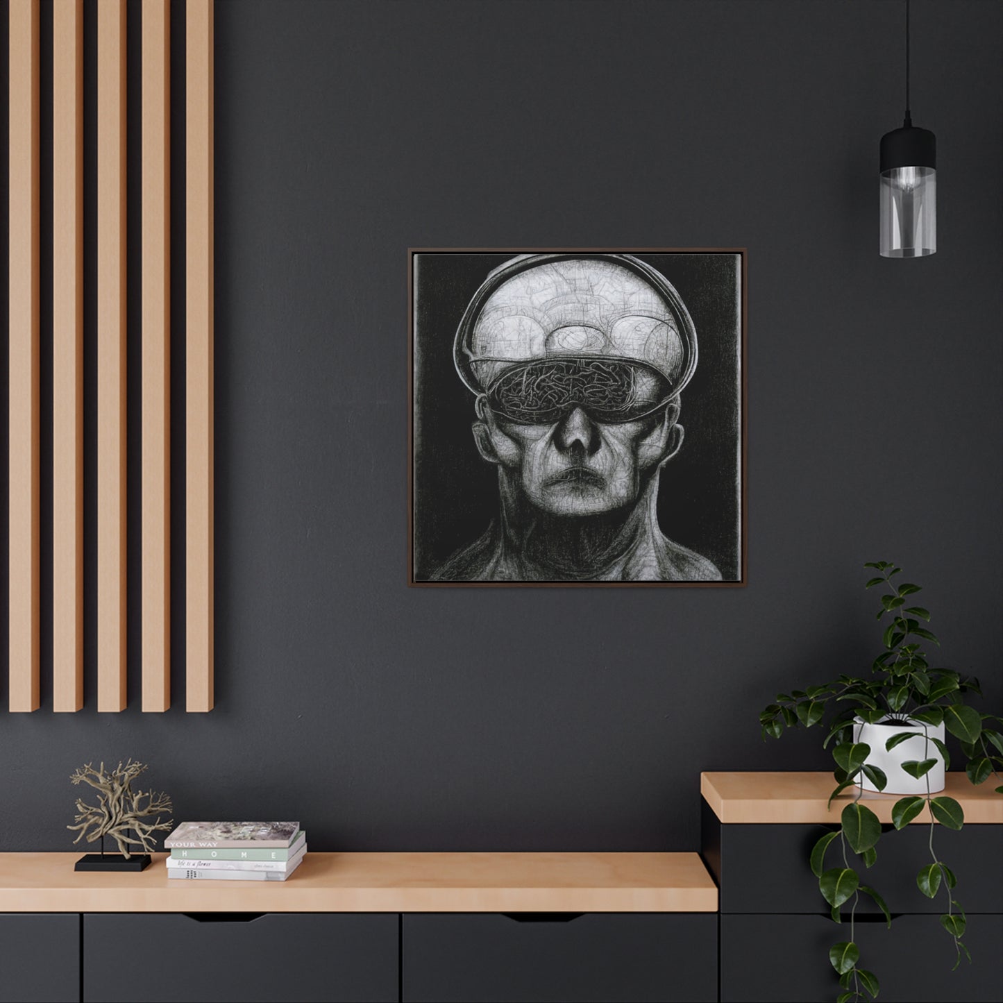 Brain 30, Valentinii, Gallery Canvas Wraps, Square Frame