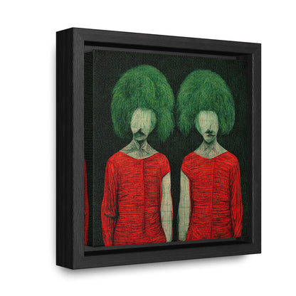 Loneliness Green Red 27, Valentinii, Gallery Canvas Wraps, Square Frame