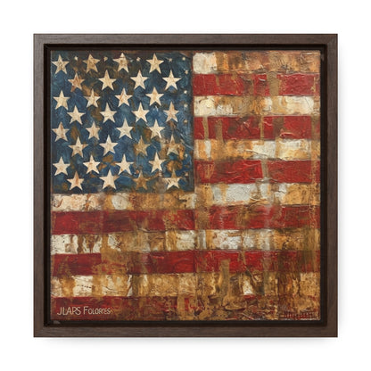 USA 16, Gallery Canvas Wraps, Square Frame