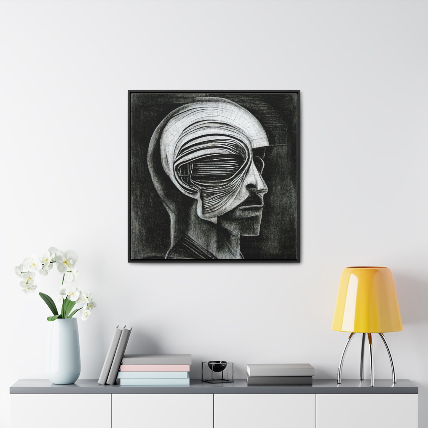 Brain 29, Valentinii, Gallery Canvas Wraps, Square Frame