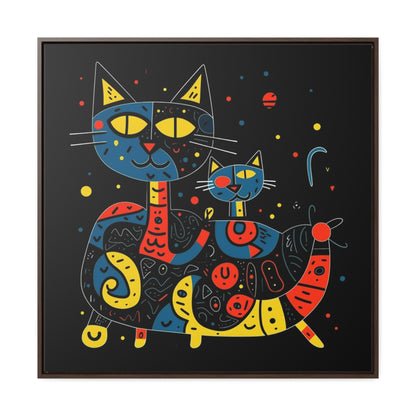 Cat 128, Gallery Canvas Wraps, Square Frame