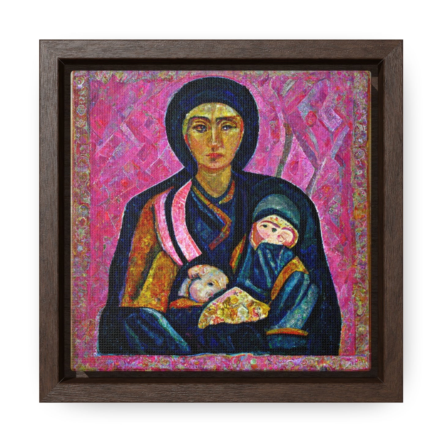 Mary and the Child 17, Valentinii, Gallery Canvas Wraps, Square Frame