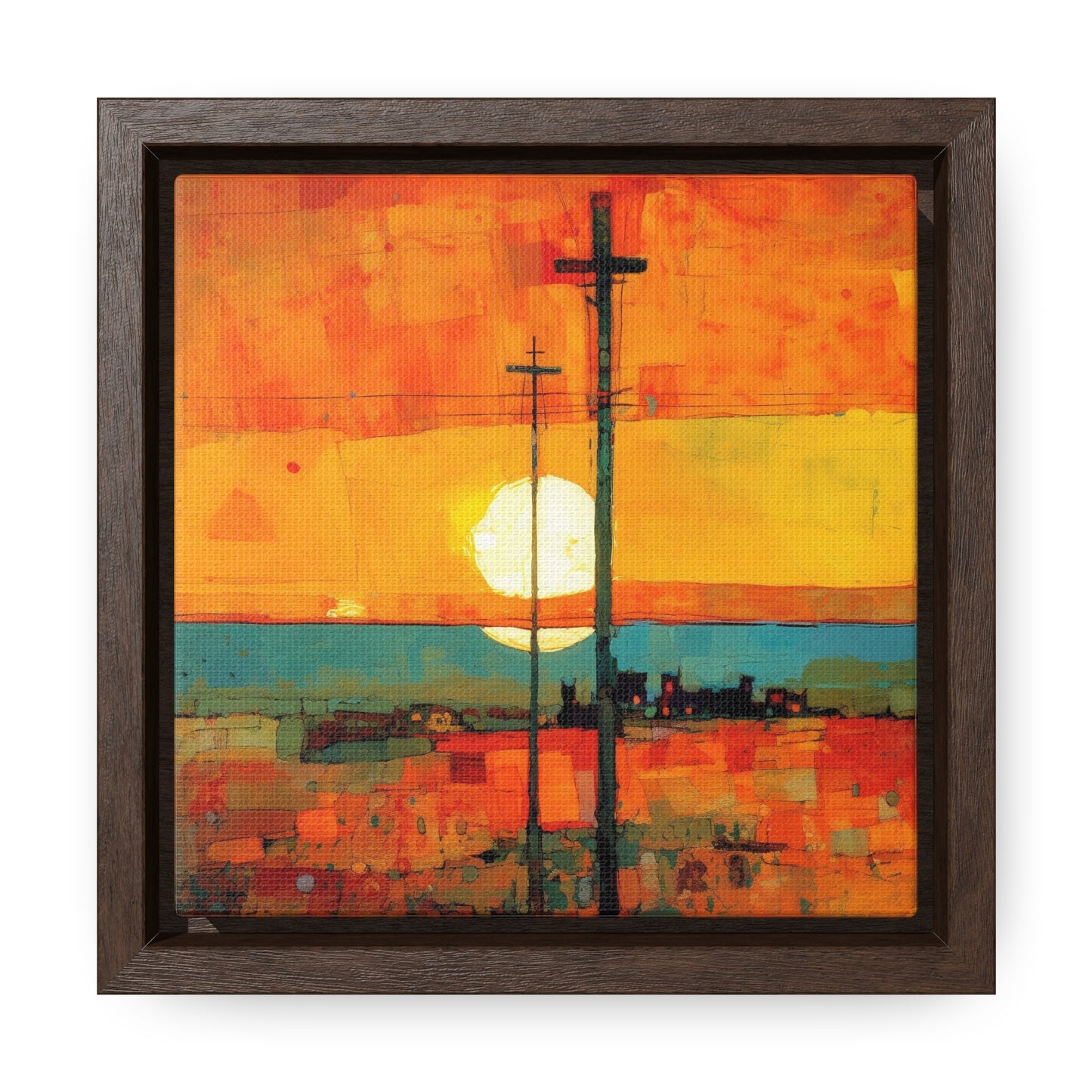 Land of the Sun 67, Valentinii, Gallery Canvas Wraps, Square Frame