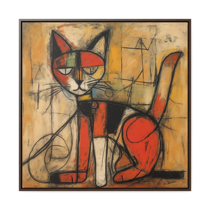 Cat 91, Gallery Canvas Wraps, Square Frame