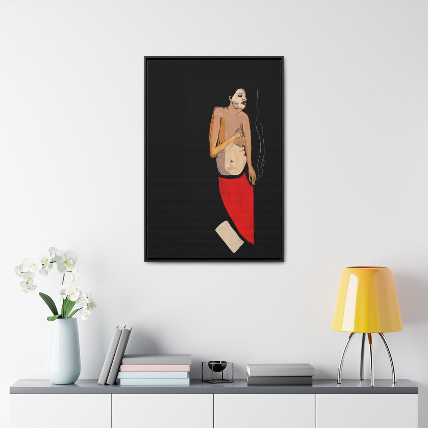 A Depressive Aladdin, Original Eduard Pavel, Gallery Canvas Wraps, Vertical Frame