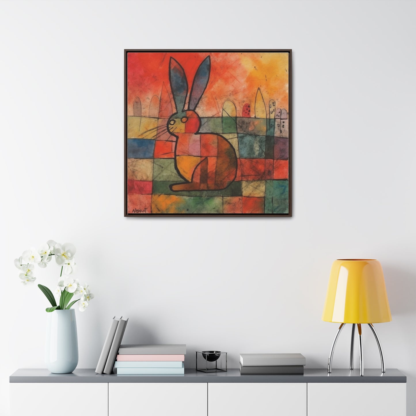 Rabbit 39, Gallery Canvas Wraps, Square Frame