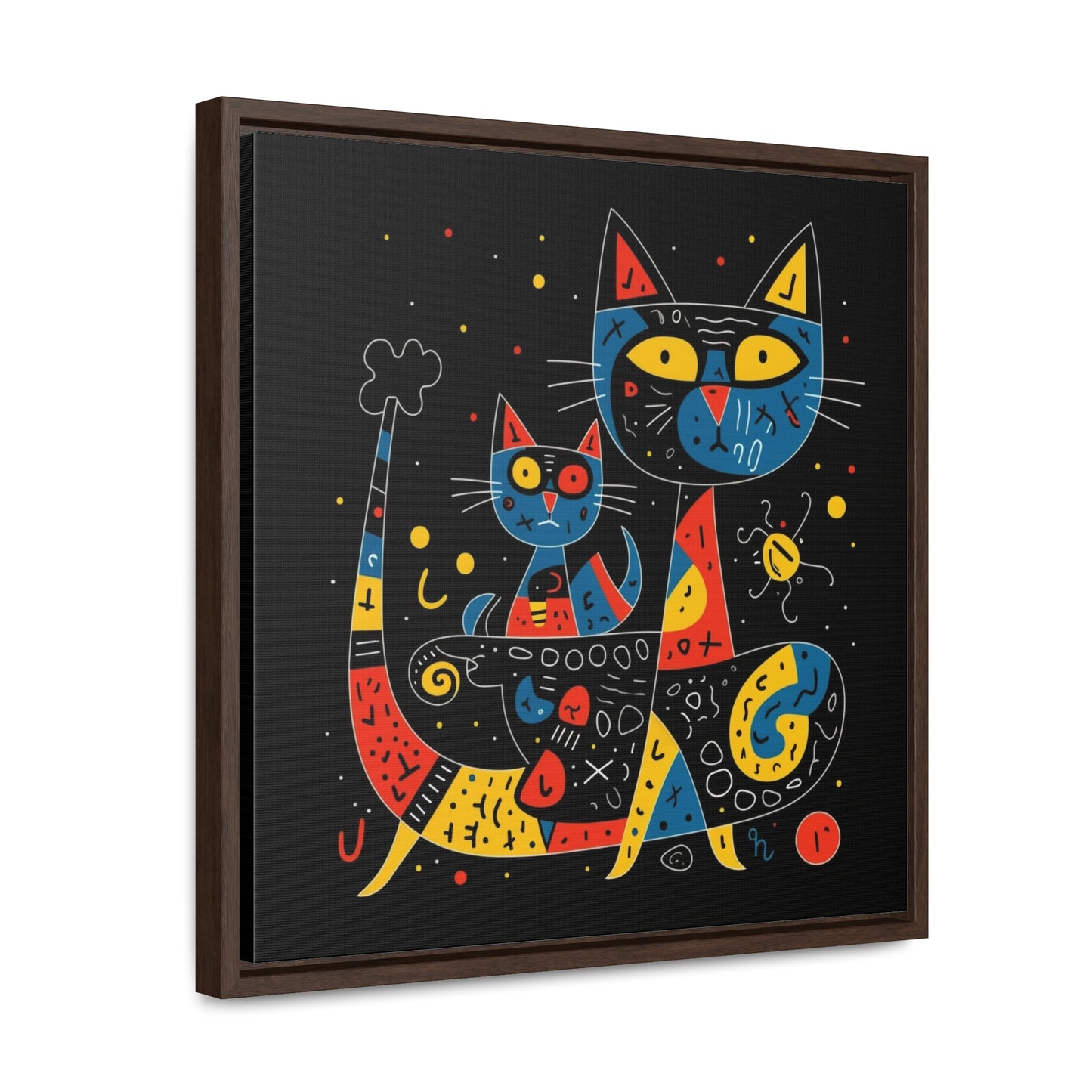 Cat 122, Gallery Canvas Wraps, Square Frame