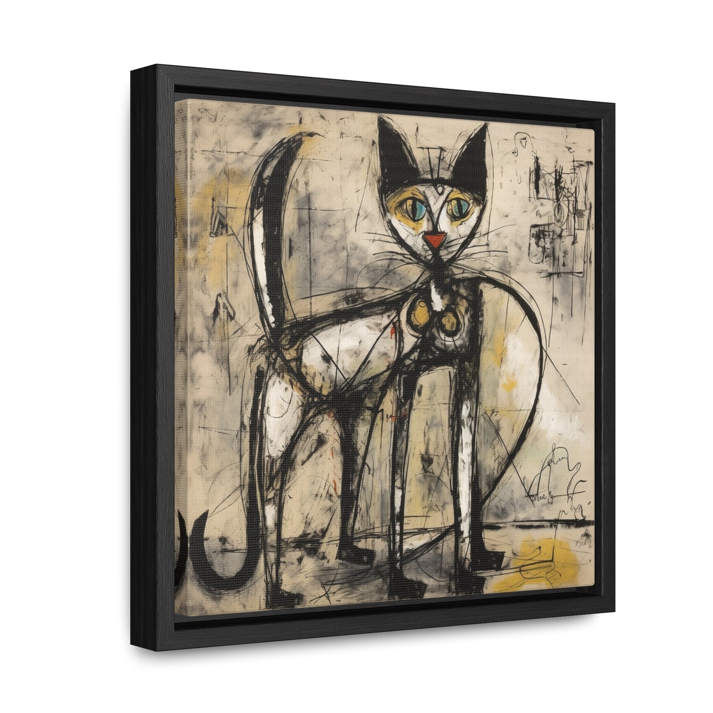 Cat 47, Gallery Canvas Wraps, Square Frame