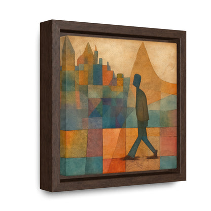 Sad Man 18, Gallery Canvas Wraps, Square Frame