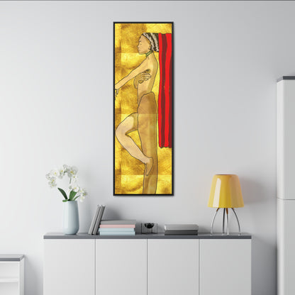 Woman in Gold, Original Eduard Pavel, Gallery Canvas Wraps, Vertical Frame