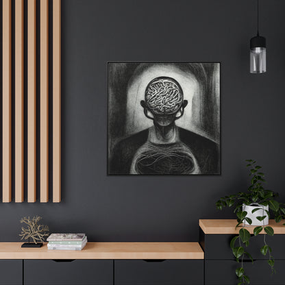 Brain 2, Valentinii, Gallery Canvas Wraps, Square Frame