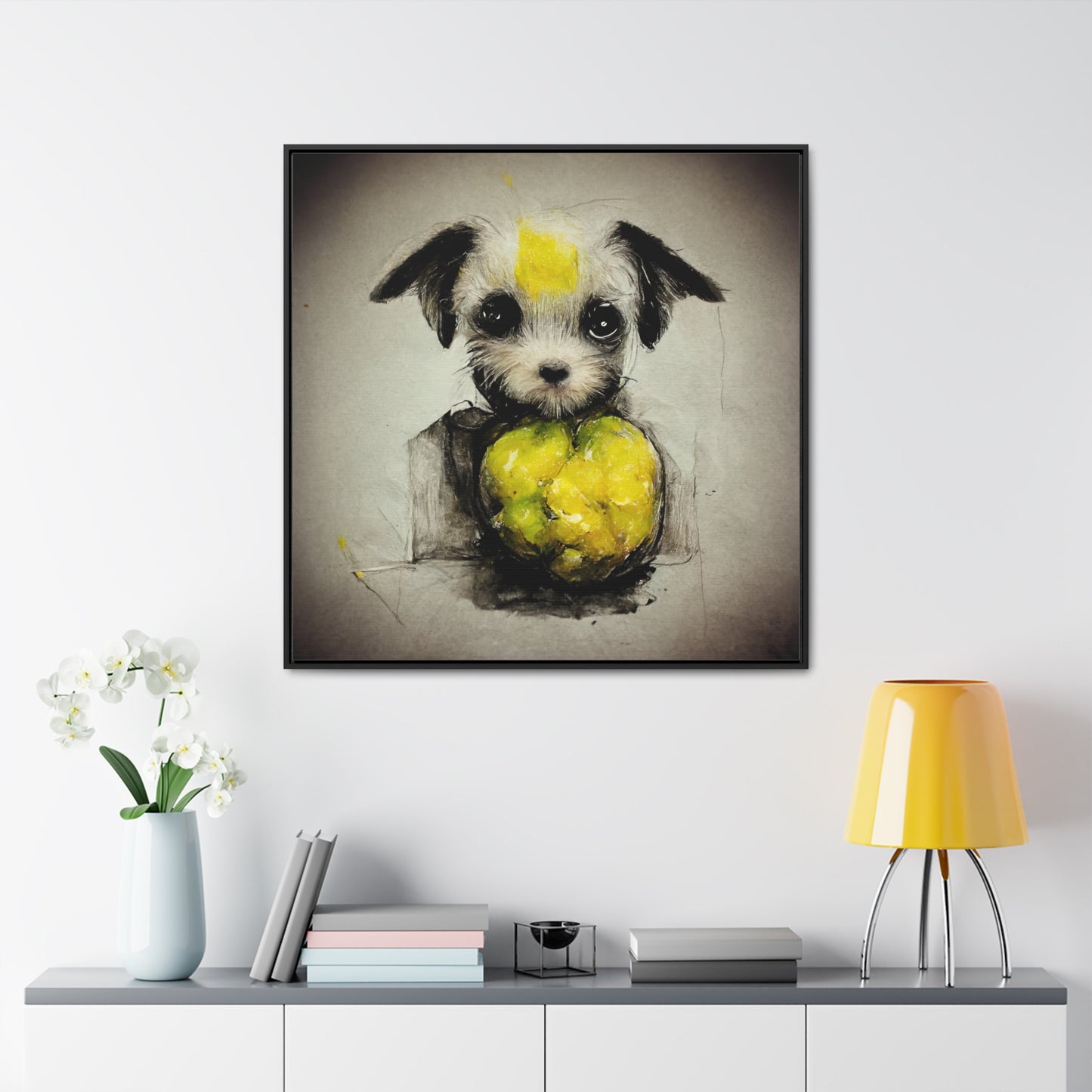 Dogs and Puppies 4, Valentinii, Gallery Canvas Wraps, Square Frame