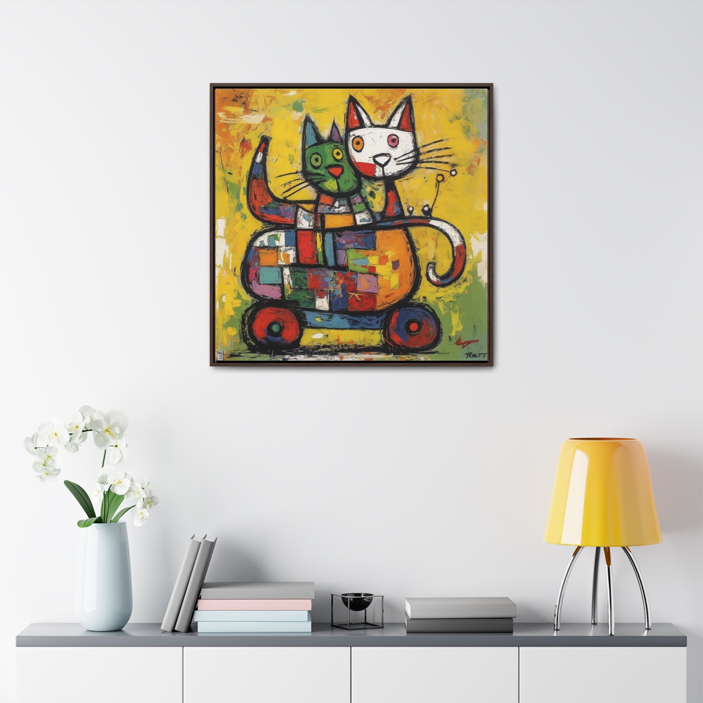 Cat 155, Gallery Canvas Wraps, Square Frame