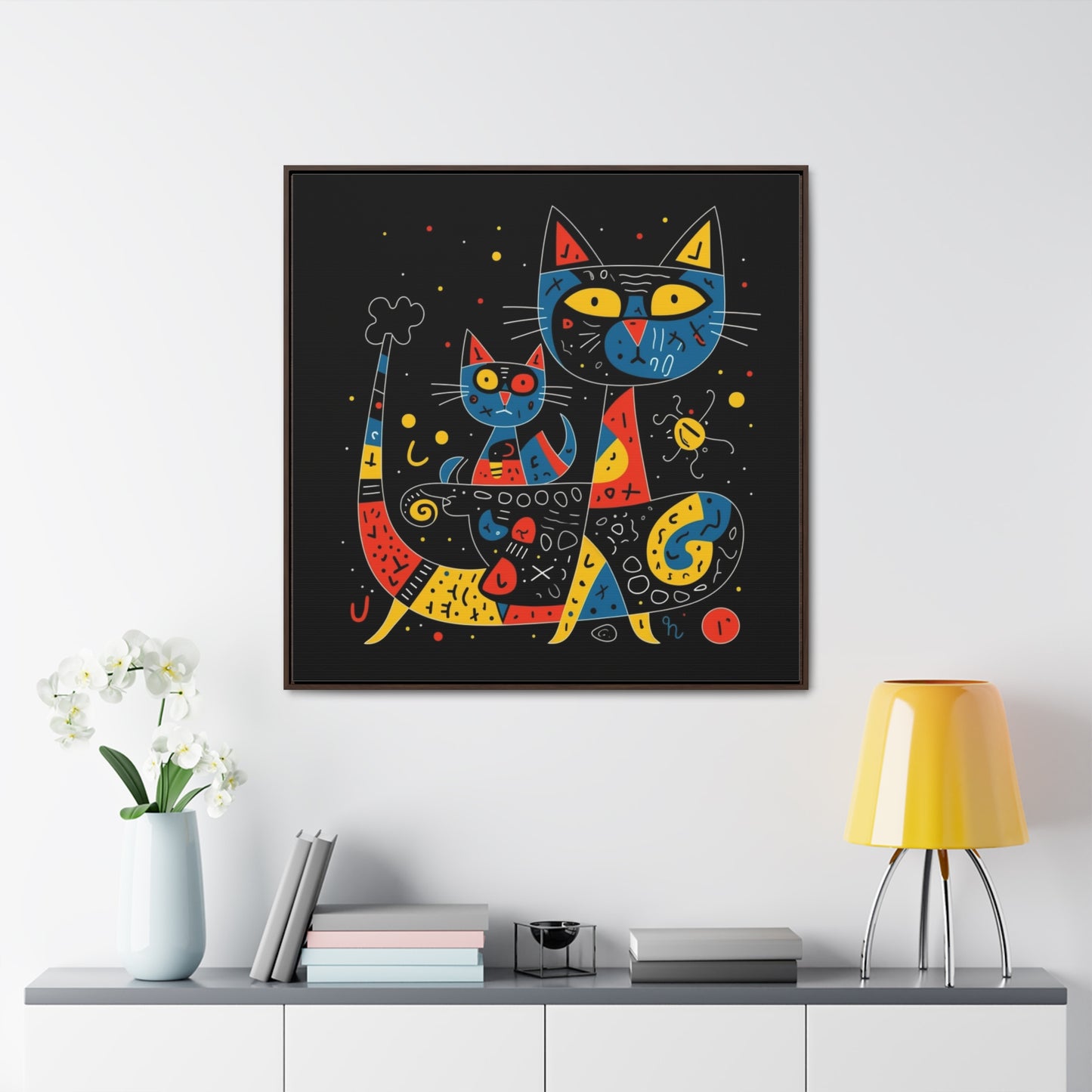 Cat 122, Gallery Canvas Wraps, Square Frame