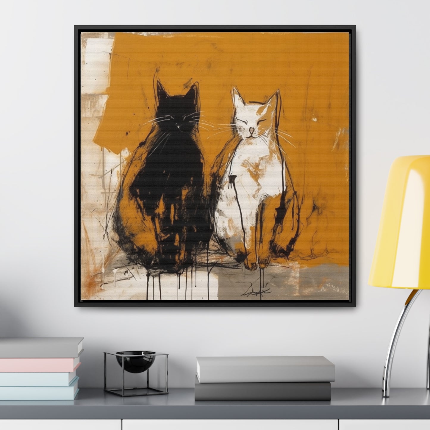 Cat 16, Gallery Canvas Wraps, Square Frame