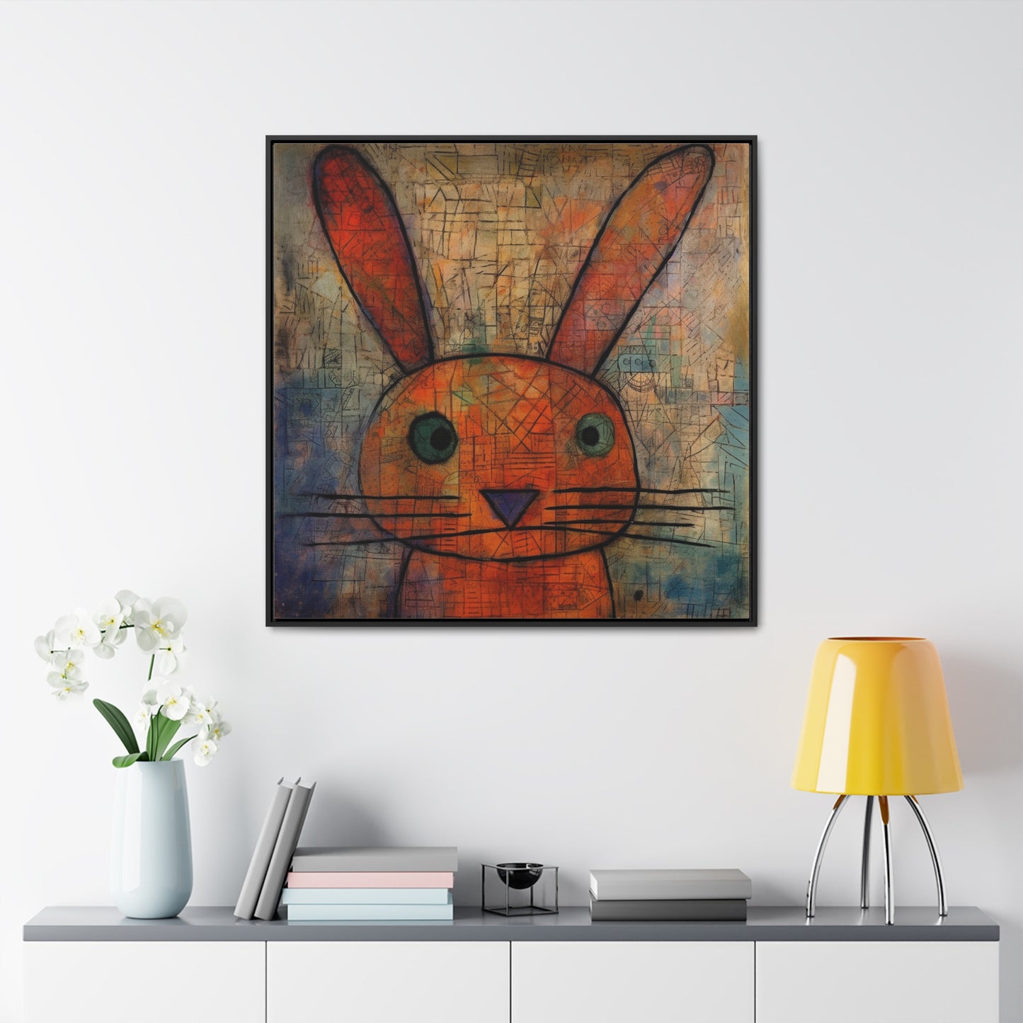 Rabbit 8, Gallery Canvas Wraps, Square Frame