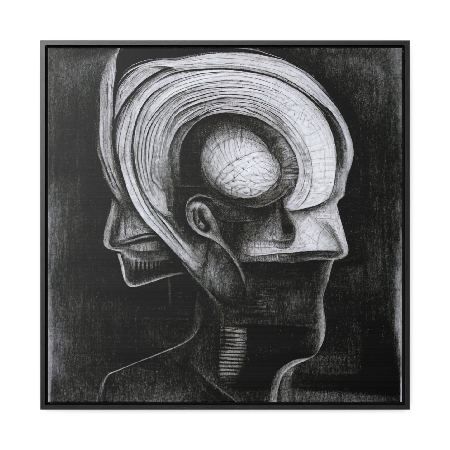 Brain 41, Valentinii, Gallery Canvas Wraps, Square Frame