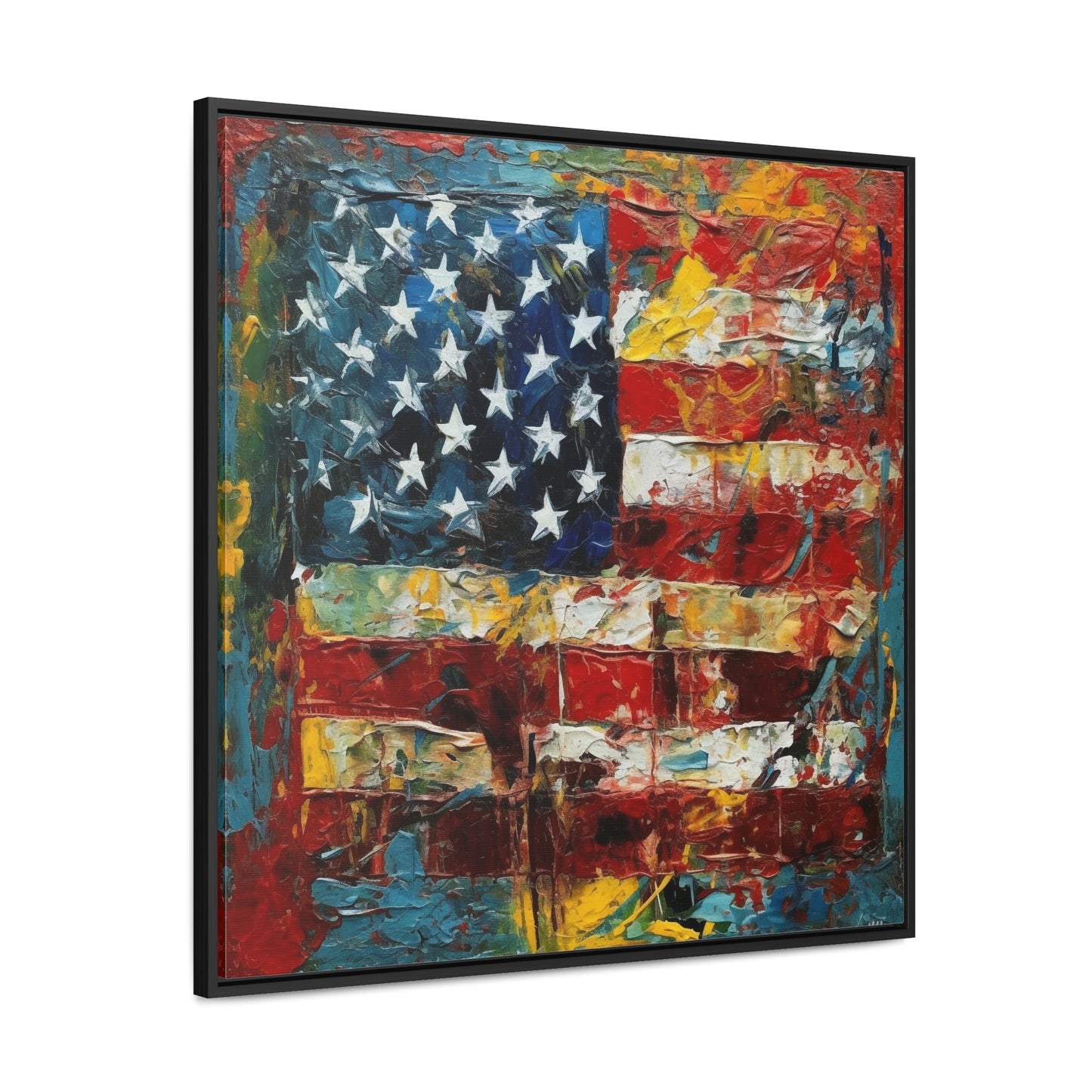 USA 14, Gallery Canvas Wraps, Square Frame