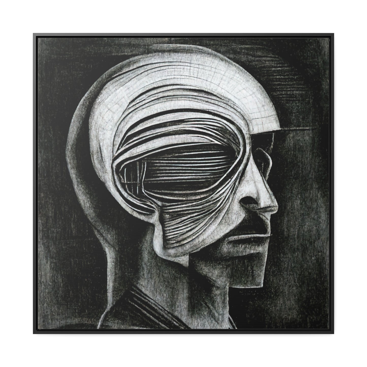 Brain 29, Valentinii, Gallery Canvas Wraps, Square Frame