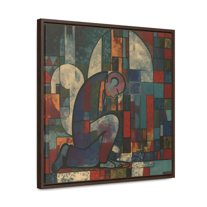 Sad Man 12, Valentinii, Gallery Canvas Wraps, Square Frame