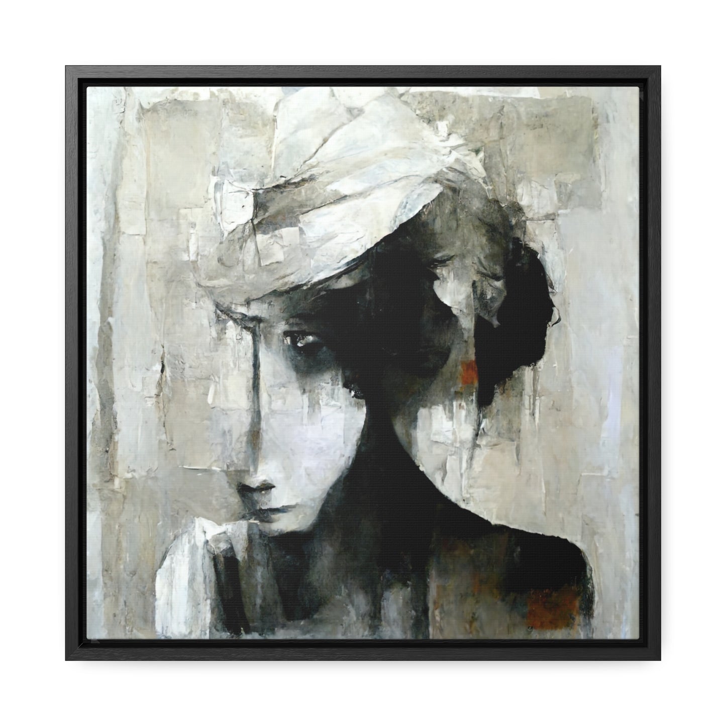 Forgotten face 2, Valentinii, Gallery Canvas Wraps, Square Frame