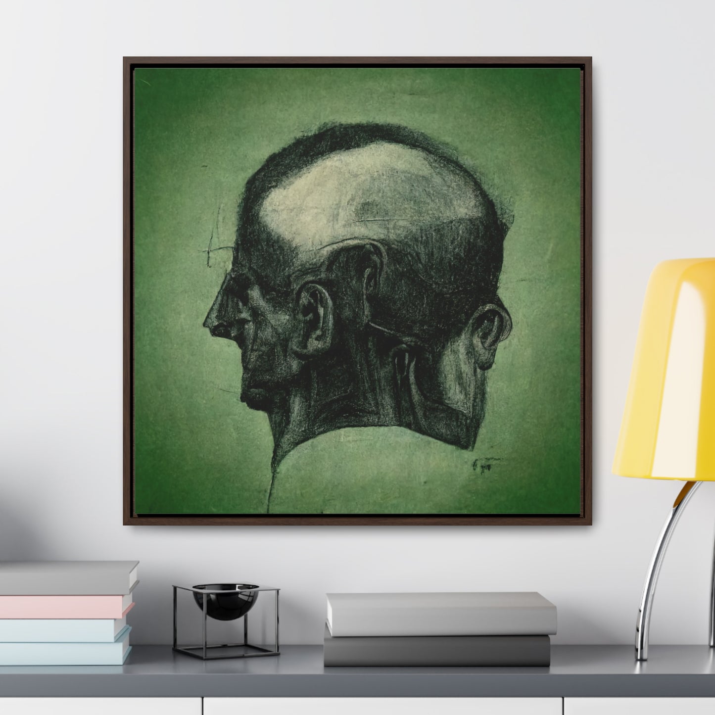 Heads 16, Valentinii, Gallery Canvas Wraps, Square Frame