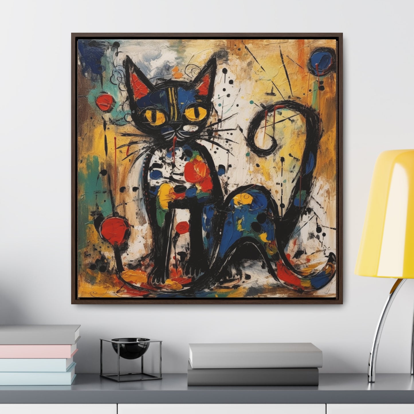 Cat 105, Gallery Canvas Wraps, Square Frame