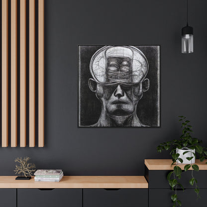 Brain 35, Valentinii, Gallery Canvas Wraps, Square Frame