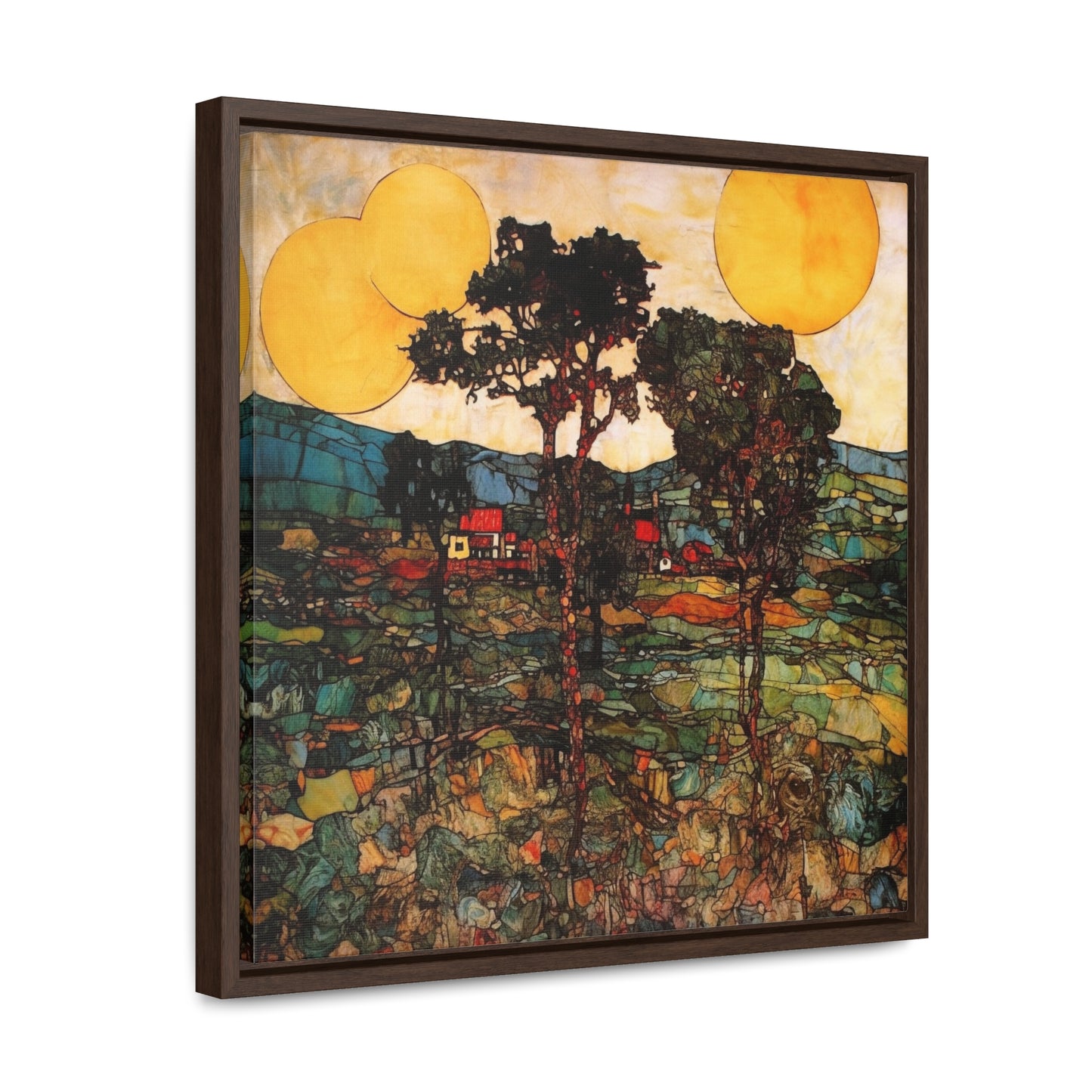 Land of the Sun 42, Valentinii, Gallery Canvas Wraps, Square Frame