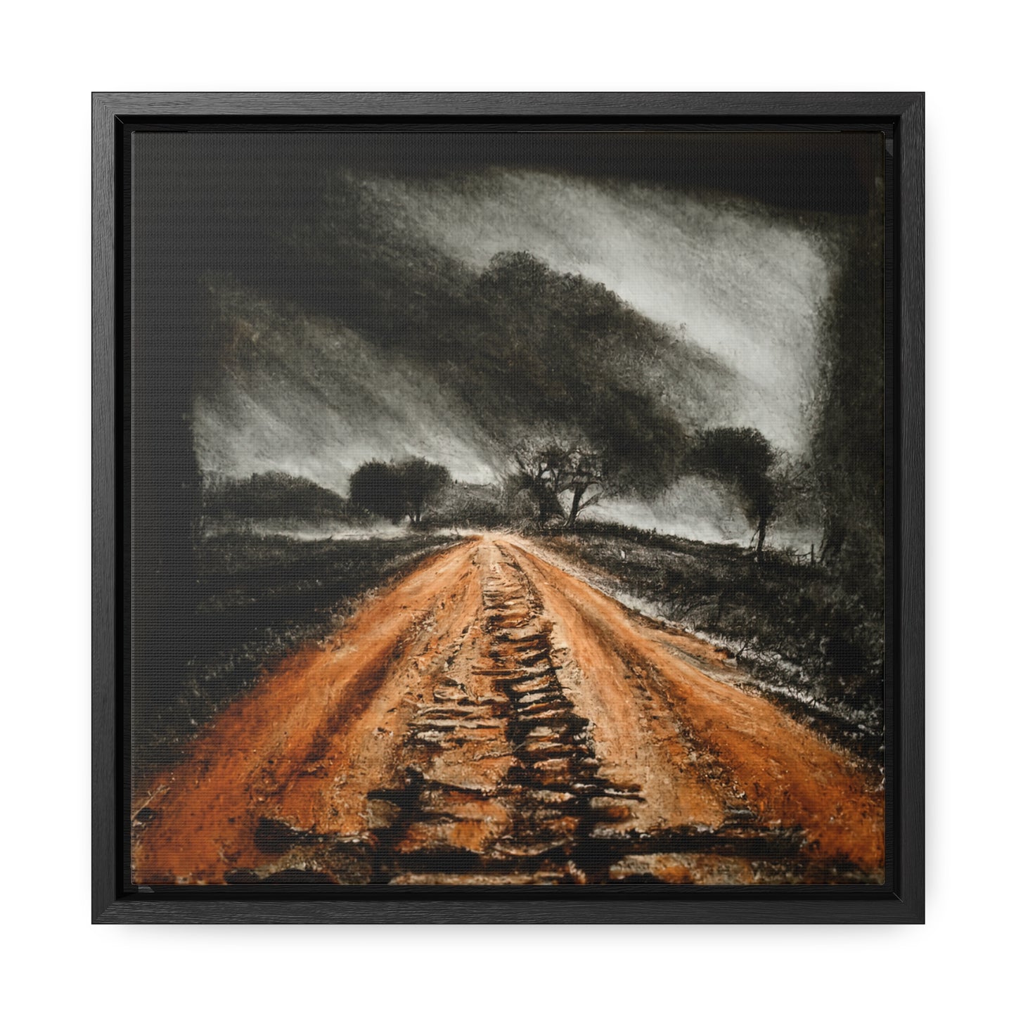 To the Rainy Land 8, Valentinii, Gallery Canvas Wraps, Square Frame