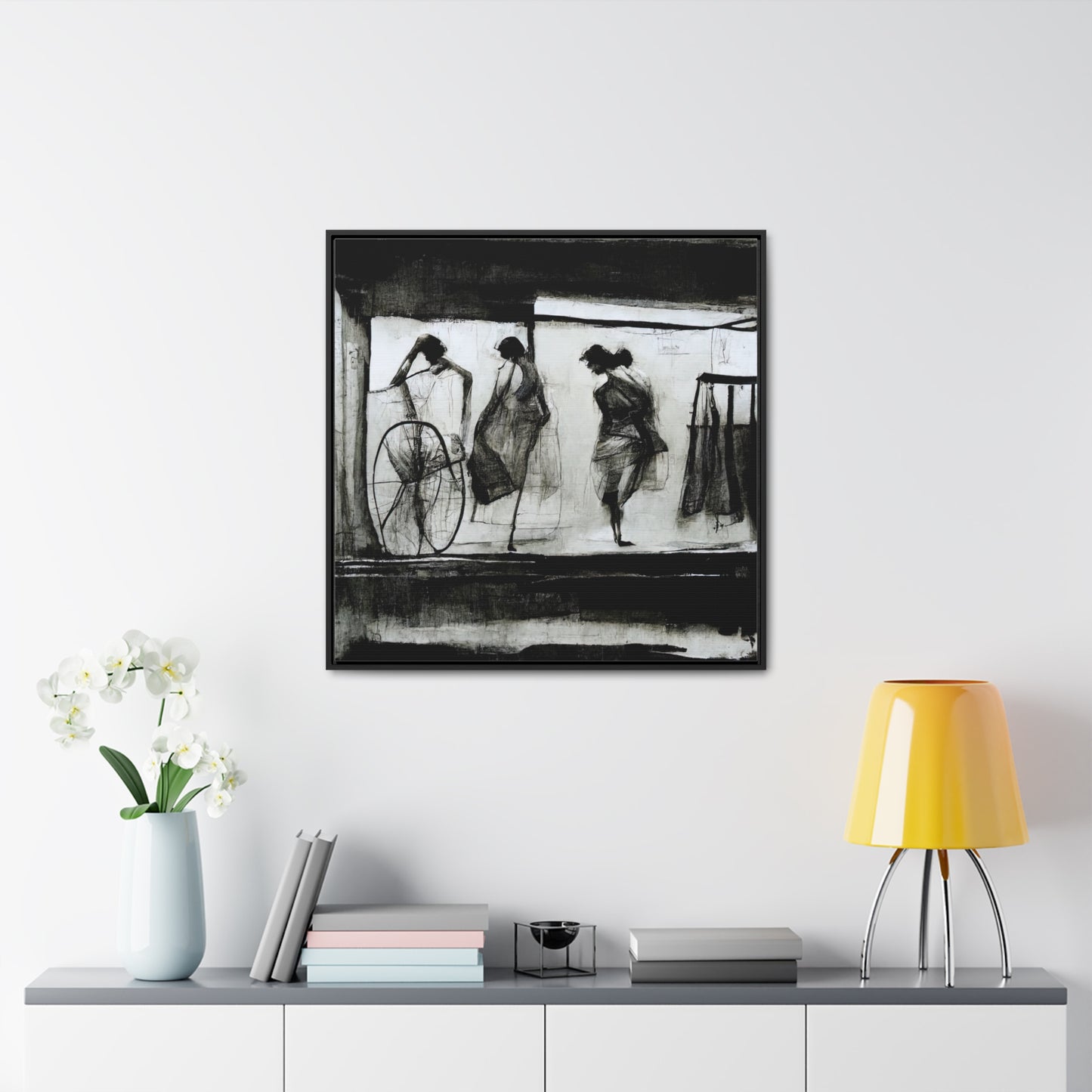 Domestic Memories 24, Valentinii, Gallery Canvas Wraps, Square Frame