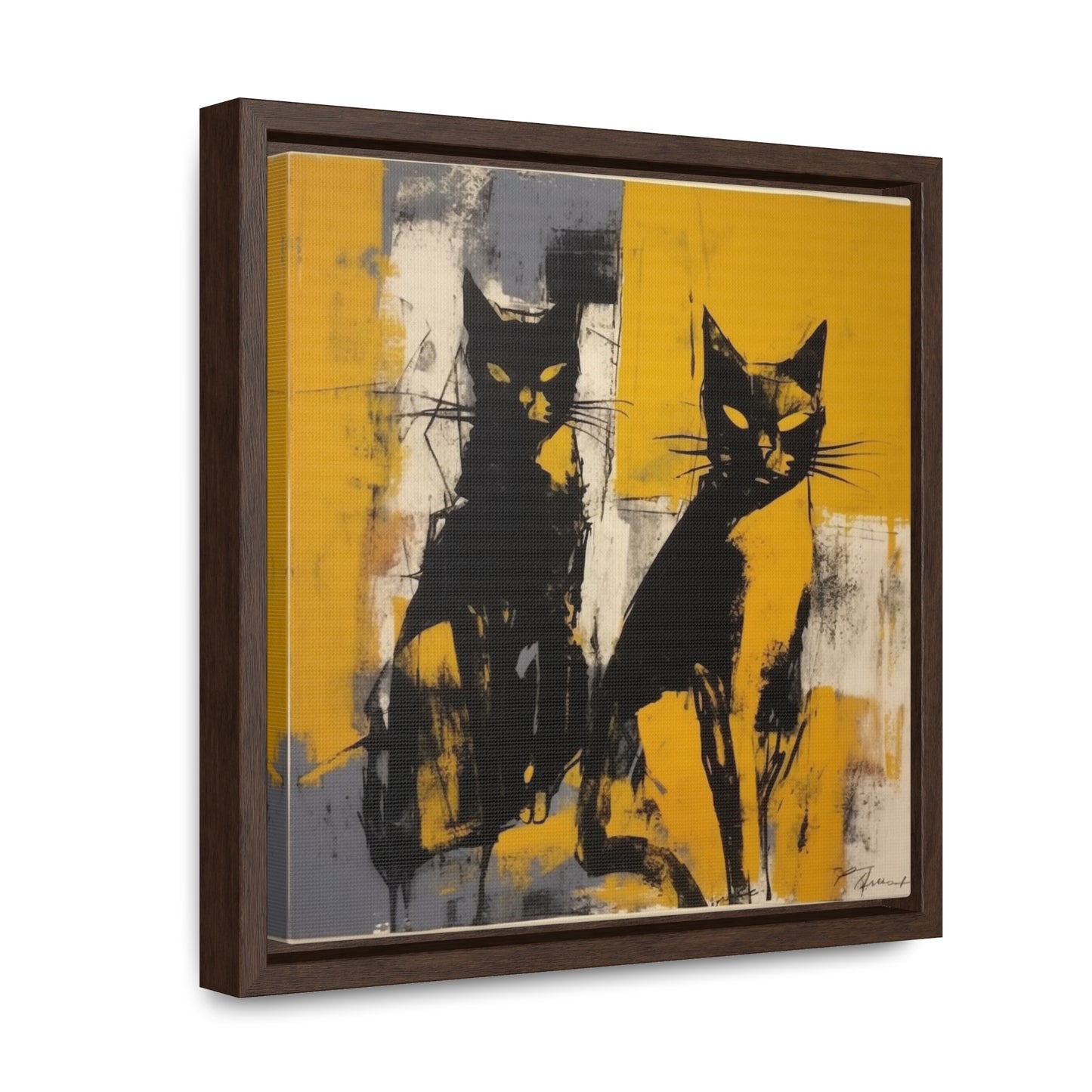 Cat 10, Gallery Canvas Wraps, Square Frame