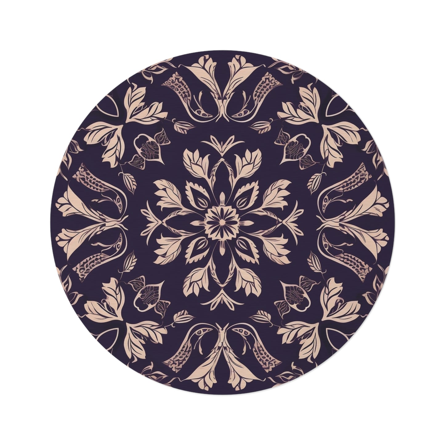 V Fractal 2,  Round Rug