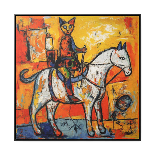 Cat 114, Gallery Canvas Wraps, Square Frame