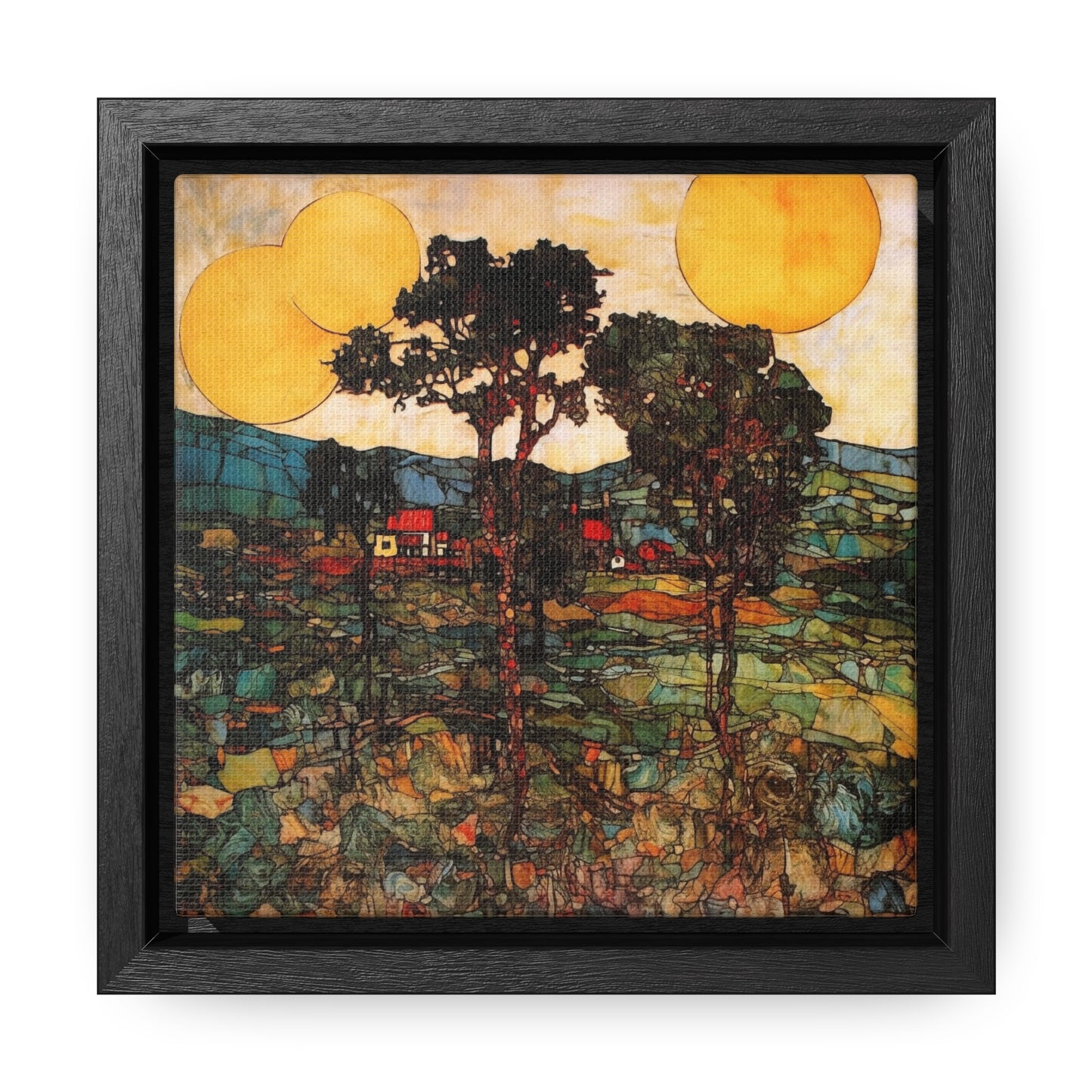 Land of the Sun 42, Valentinii, Gallery Canvas Wraps, Square Frame