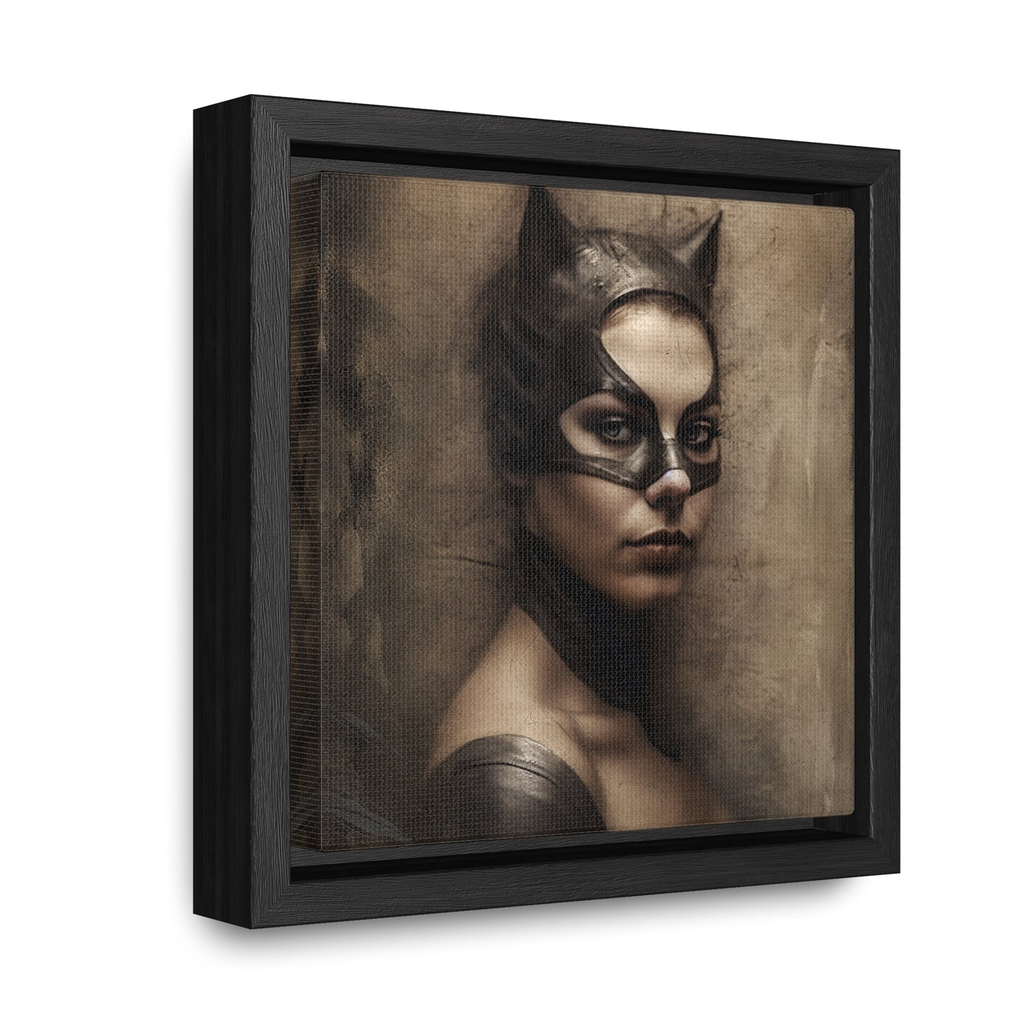 Cat Woman 18, Gallery Canvas Wraps, Square Frame